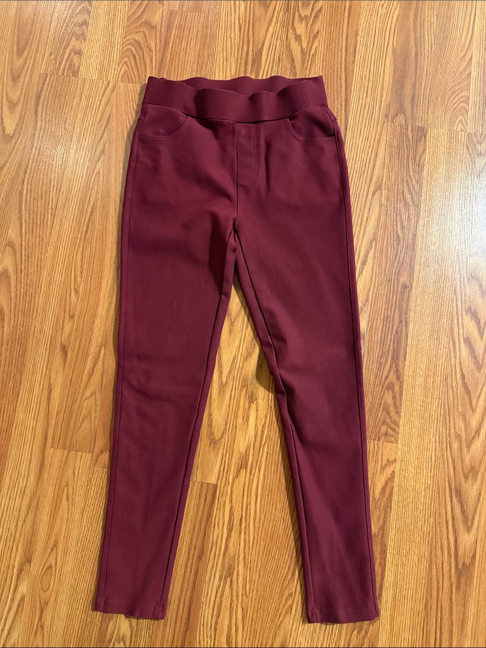 Burgundy Ponte Leggings